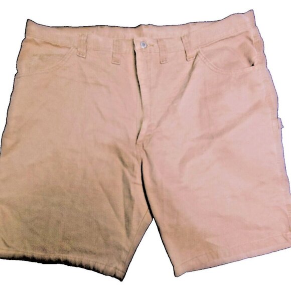Wrangler Carpenter Shorts Mens Size‎ 44 Brown Flat Front Regular Fit - Picture 1 of 9